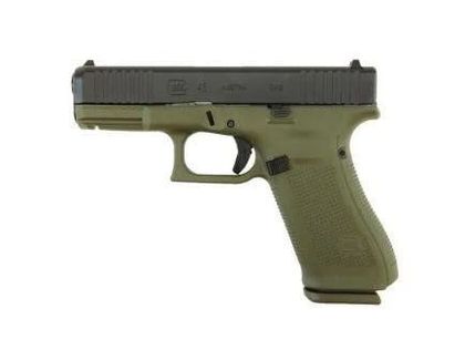 Glock 45 Gen 5 Battle Green 9mm Pistol, 17+1 Capacity, Semi-Auto
