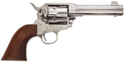 Cimarron Frontier Stainless .45 Colt Revolver - Walnut Grip Classic
