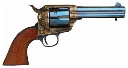 Cimarron Model P .45LC Revolver 4.75" - Walnut Grip, Classic Case-Hardened