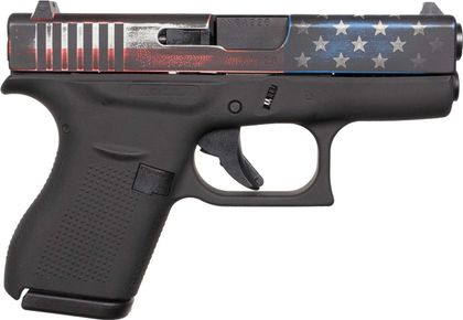 Glock 42 Gen 1 American Flag .380 ACP Compact Pistol - Patriotic Edition