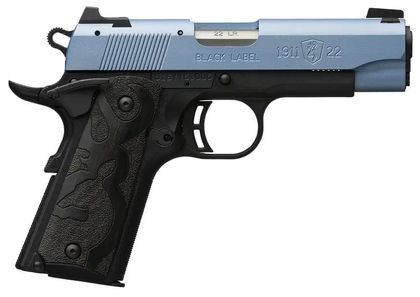 Browning 1911-22 Black Label Compact .22LR Pistol - Polar Blue Edition