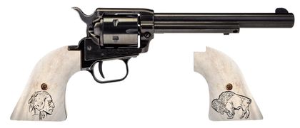 Heritage Rough Rider 6.5" .22 LR Engraved Revolver - Buffalo Edition