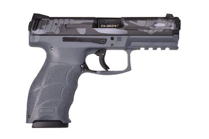 HK VP9 Gen 1 9mm Gray Camo Cerakote Pistol, Night Sights, 10+1 RD