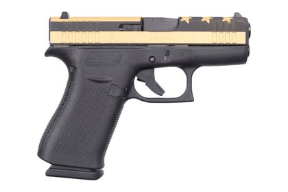 Glock 43X Patriot Gold/Black 9mm Compact Handgun