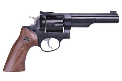 Ruger GP100 Gen 1: Blued .357 Mag Revolver, 5" Walnut Grip