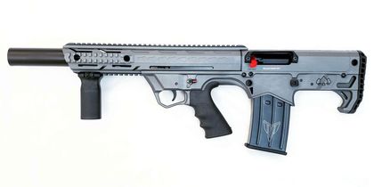 Black Aces Pro Bullpup Gen 1: Semi-Auto 12GA Shotgun, Gray Finish
