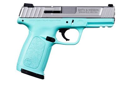 Smith & Wesson SD9 VE 9MM Robin's Egg Blue Semi-Auto Handgun