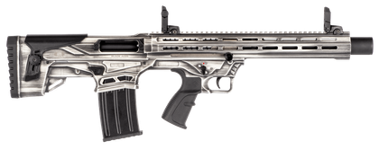 Black Aces Gen 1 Distressed White Bullpup 12GA Tactical Shotgun