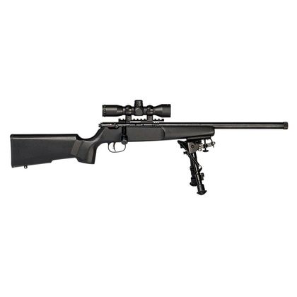 Savage Rascal Gen 1 Youth .22 LR Bolt-Action Rifle - AccuTrigger, Black/Blue
