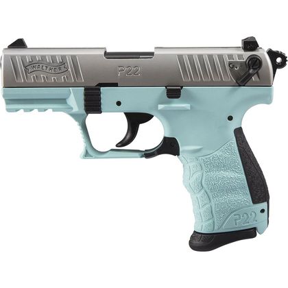 Walther P22 Q Angel Blue .22 LR Semi-Auto Pistol - Gen 1