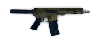 Great Lakes AR-15 Pistol Gen 1 - .223 Wylde 7.5" OD Green Tactical