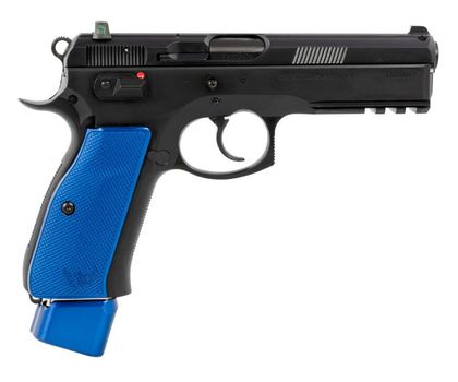 CZ SP01 Gen 1 9mm Semi-Auto Pistol, Blue Alum Grips, 22+1 Capacity