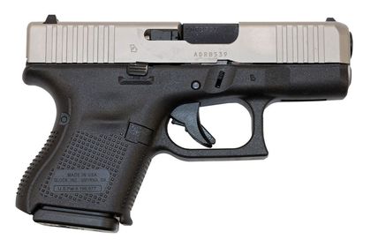 Glock 26 Gen 5 Compact 9mm Pistol - Black/Stainless, 10+1 Capacity