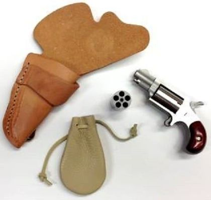 NAA Mini-Revolver .22 Gen 1 Rosewood Stainless 5rd Compact Classic