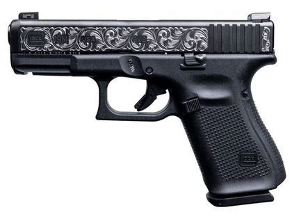 Glock 19 Gen 5 Precision 9mm Compact Pistol - Engraved, 15+1 Rounds