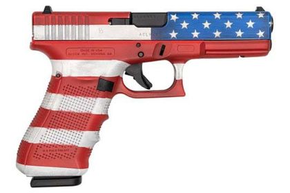 Glock G17 Gen 4 American Flag 9mm Semi-Auto Pistol - Patriot Edition