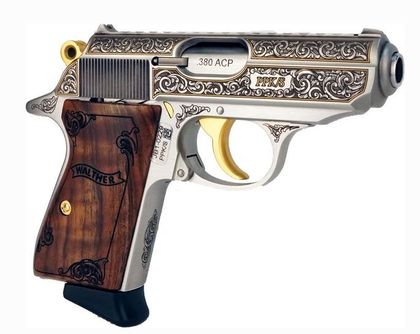 Walther PPK/S Exquisite Gen 1 .380 ACP Luxury Gold Semi-Auto Pistol