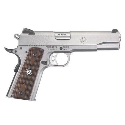 Ruger SR1911 .45 ACP Stainless Full-Size Pistol - Precision Series