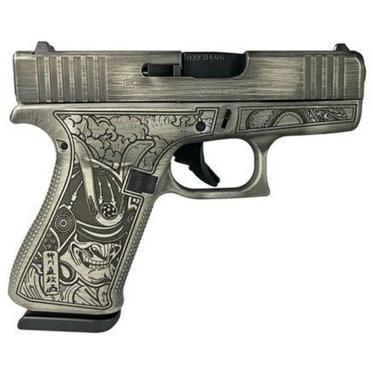 Glock 43x Bushido Silver 9mm Pistol - Gen 1, 15-Round Capacity