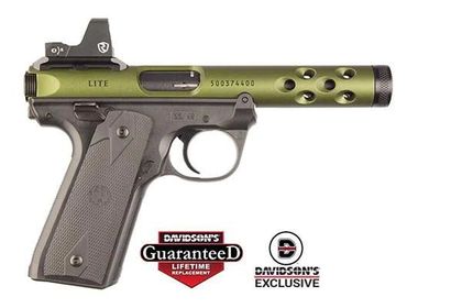 Ruger Mark IV 22/45 Lite .22LR Pistol w/ Green Riton Red Dot