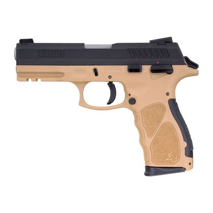 Taurus TH9 Gen 1 9mm FDE Pistol - Dual Action, 17rd, Adj. Sights