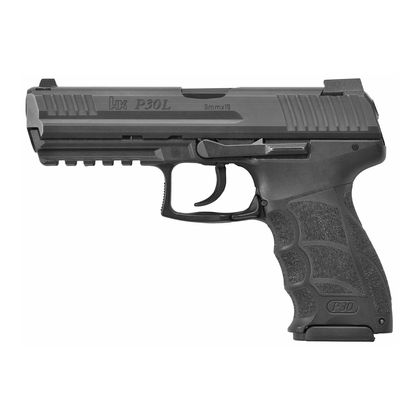 HK P30L V1 9mm Night DAO Pistol with Ergonomic Grip & Backstraps