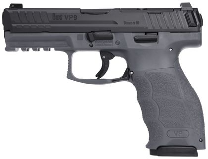 H&K VP9 Gen 1 9mm Optics-Ready Ergonomic Pistol - Grey/Black, 10rd