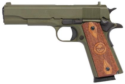 Iver Johnson 1911 A1 Gov .45 ACP Pistol - OD Green, Gen 1 Classic
