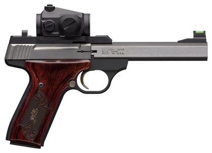 Browning Buck Mark Medallion .22 LR SAO Pistol - Matte Black/Rosewood