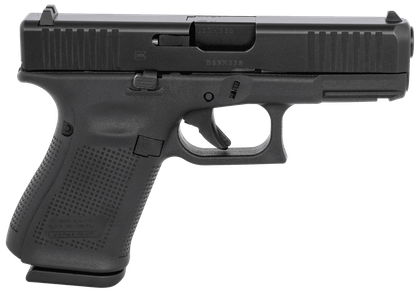 Glock 19 Gen5 9mm Compact Pistol, 4.02" Barrel, Black Finish