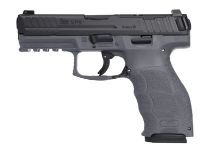 HK VP9 OR 9mm Pistol - 4.1" Barrel, Optics Ready, Grey/Black