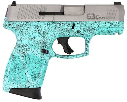 Taurus G3C Gen 1 Compact 9mm Pistol - Cyan/Black, 12-Round Capacity