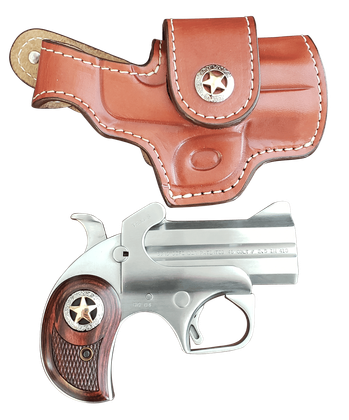 Bond Arms Rustic Defender .45 LC Derringer - Stainless/Rosewood Compact