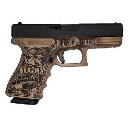 Glock 19 Gen3 "Bourbon Brown" 9mm Compact Pistol, 15+1 Capacity