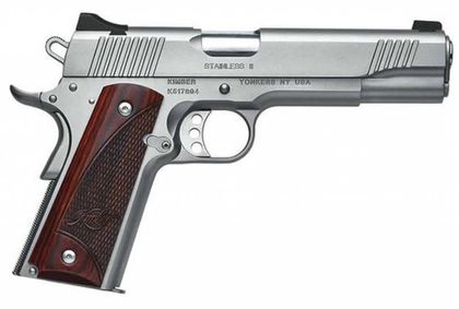 Kimber 1911 Stainless II 10mm Precision Pistol with Rosewood Grips