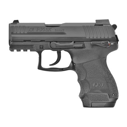 HK P30 SK V3 9mm Compact Dual-Action Pistol, 10-Round, Black Finish