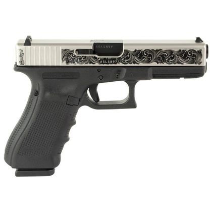 GLOCK G17 Gen4 9mm Engraved Semi-Auto Pistol, 17+1 Capacity