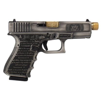 Glock 19 Gen 3 Custom Silver 9mm Pistol - Trump 2024 Edition