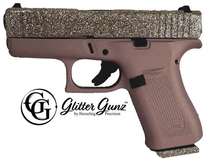 Glock G43X Gen 1 Champagne Glitter 9mm Sub-Compact Pistol