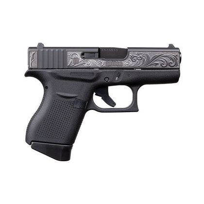 Glock 43 Gen1 9mm Compact Concealed Carry Pistol, Black Finish