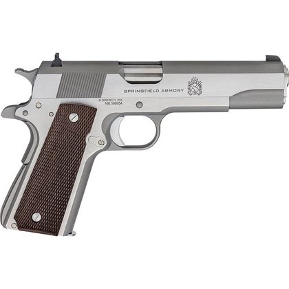 Springfield 1911 Mil-Spec Gen 1 .45 ACP Stainless Classic Pistol