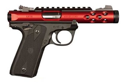 Ruger Mark IV 22/45 Lite .22 LR Semi-Auto - Black/Red Finish