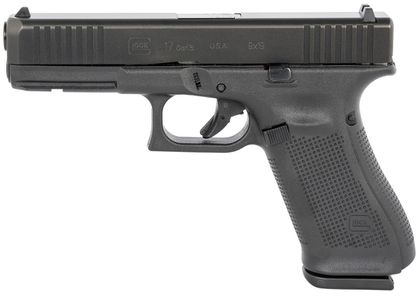 Glock 17 Gen 5 Black nDLC 9mm Pistol - 4.49" Barrel, 17+1 Capacity