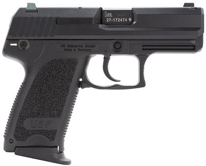 HK USP9 Compact V1 9mm - 14-Round, DA/SA, Night Sights, Black Finish