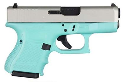 Glock G26 Gen 4 Subcompact 9mm - Robin Egg Blue & Aluminum Finish