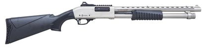 Citadel Mariner 12G Pump Shotgun - 18.5" Nickel/Black Versatile Guardian