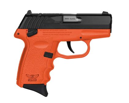 SCCY CPX-4 Gen3 RDR .380 ACP Subcompact Pistol, Orange Grip