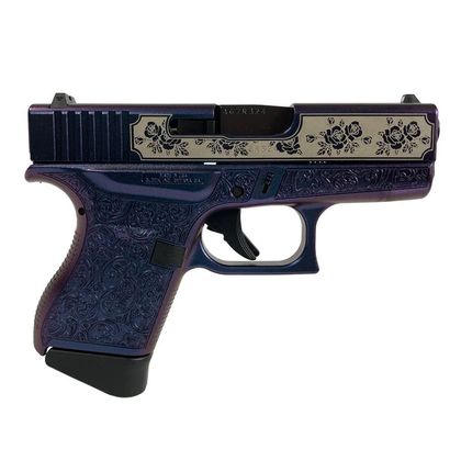 Glock 43 Custom Mongoose Purple 9mm Pistol - Style & Performance