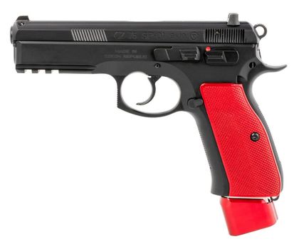 CZ SP-01 Gen 1 9mm Elite Pistol - 22+1 Rounds, Red Aluminum Grip
