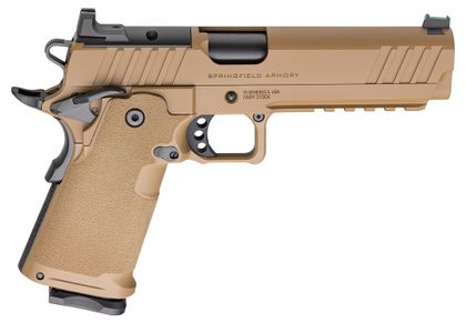 Springfield 1911 DS Prodigy Gen 1 - Coyote Brown 9mm, 10-Round Pistol